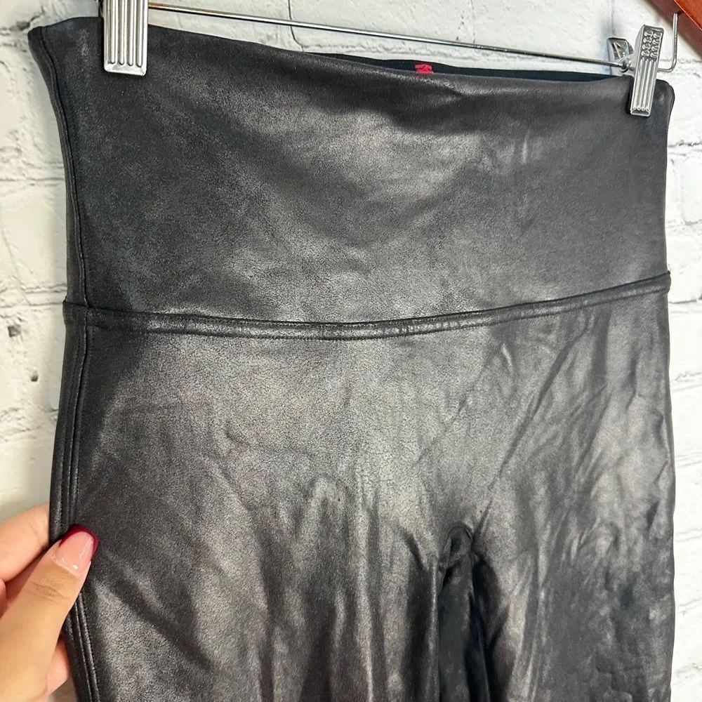 Spanx Faux Leather Leggings Large